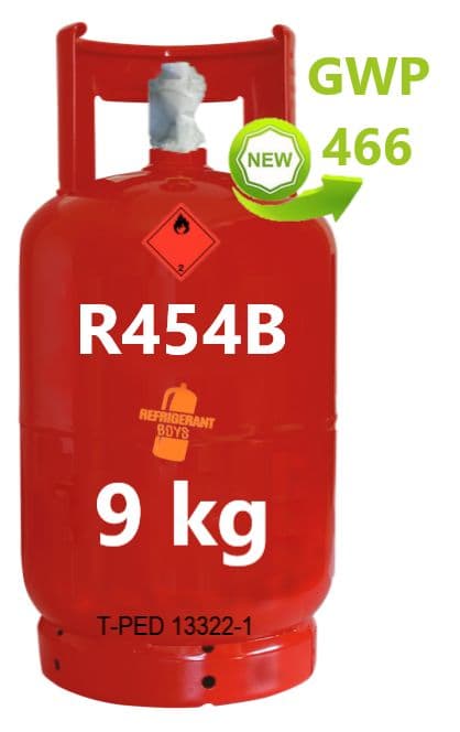 R454B 9 kg refrigerant cylinder
