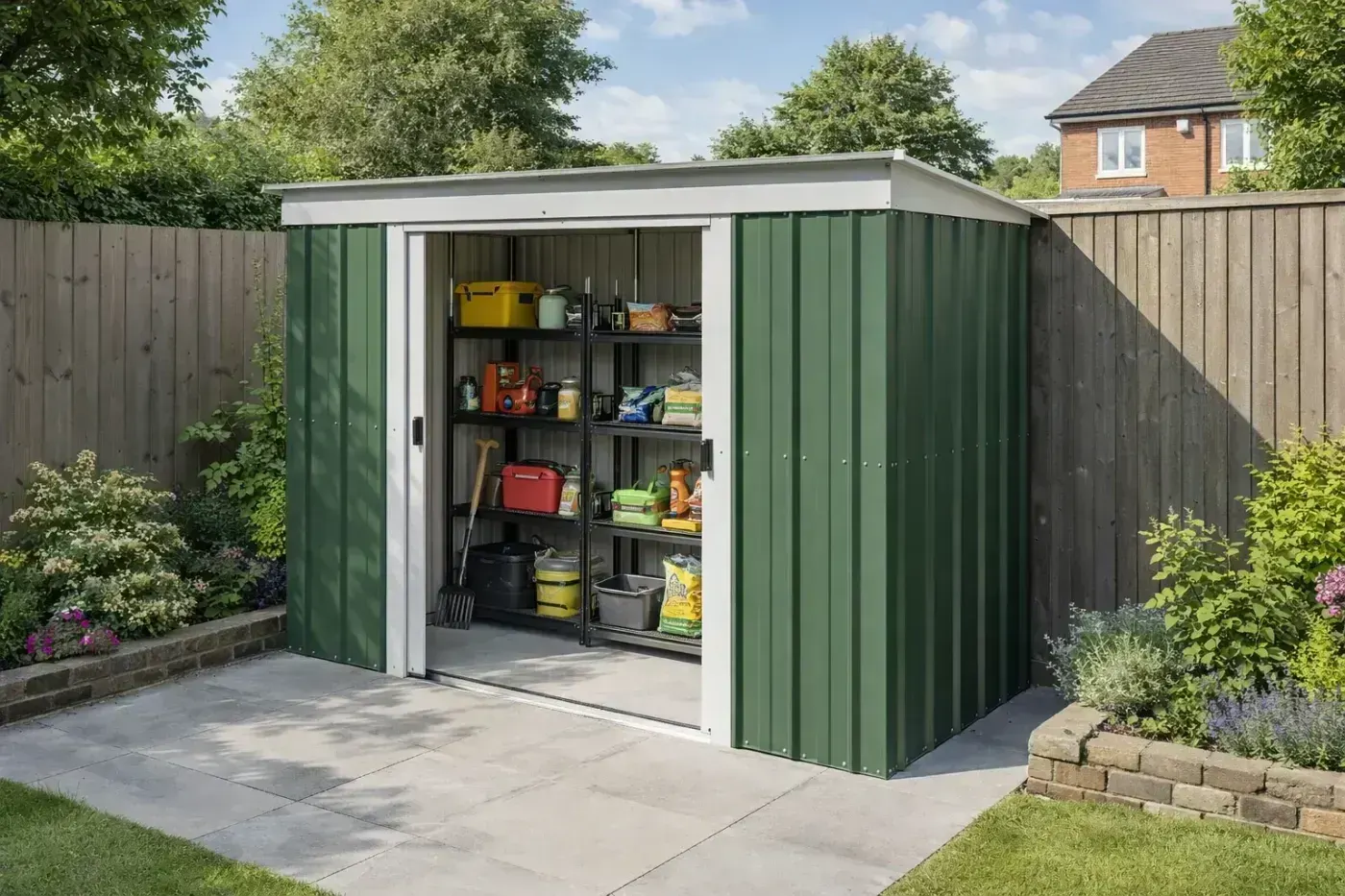 Yardmaster 10x4 Emerald Galvanised Steel Pent Shed