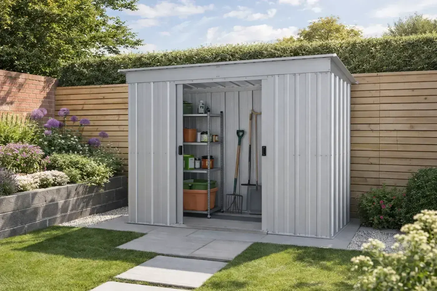 Yardmaster 8x4 Store-All Galvanised Steel Pent Shed